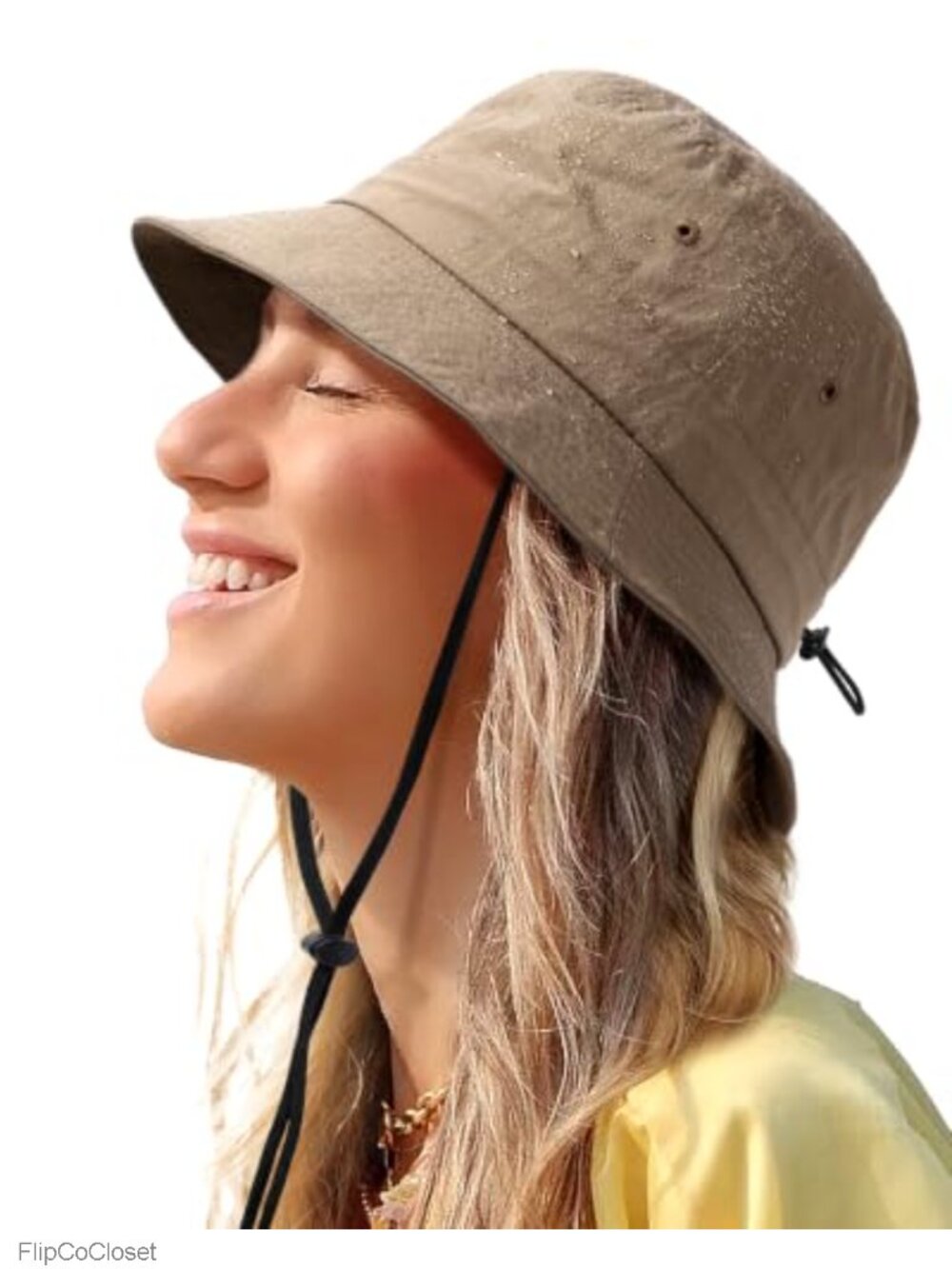 Water-Resistant Bucket Hat UPF 50+ Boonie Sun Hat Breathable